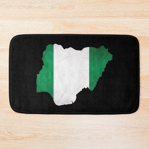 Item preview, Nigeria - country border in national flag designed and sold by Mohja-Design.