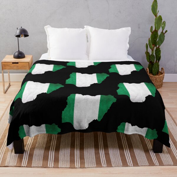 Item preview, Nigeria - country border in national flag designed and sold by Mohja-Design.