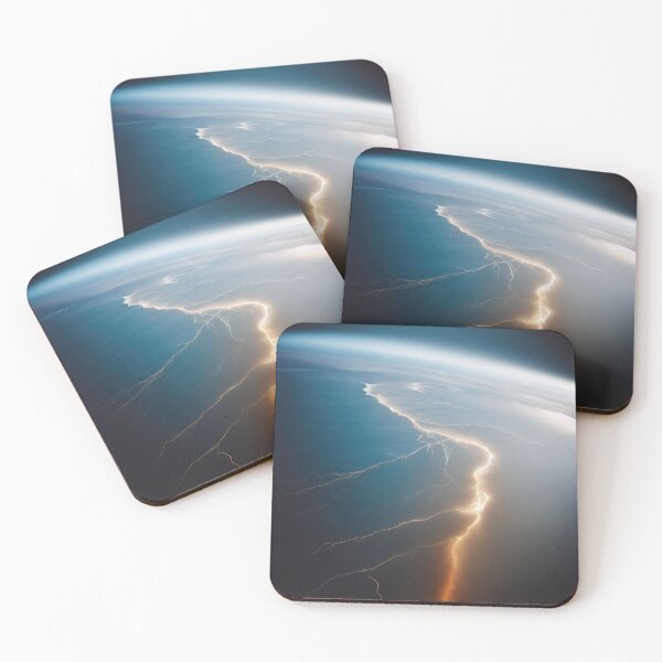 Item preview, Massive lightning discharge illuminating the night sky designed and sold by RK - Shop.