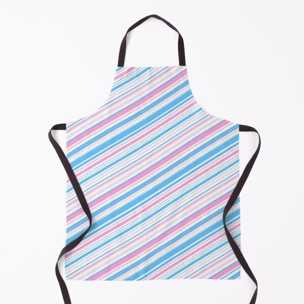 Item preview, Pink White and Baby Blue Diagonal Stripes Pattern designed and sold by humnoo.