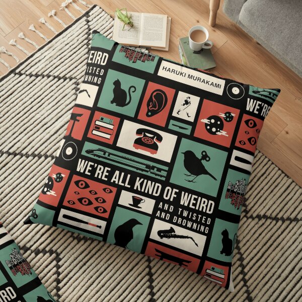 Haruki Murakami Floor Pillow