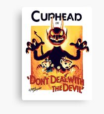 Cuphead T Shirt THE DEVIL Canvas Print