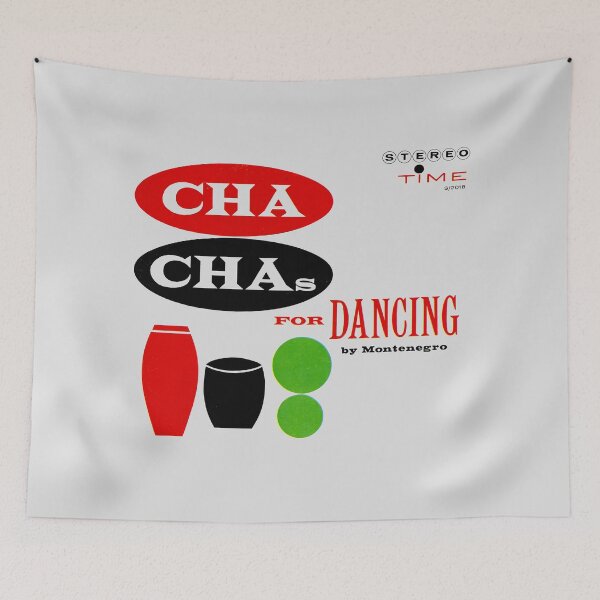 Item preview, CHA CHAS FOR DANCING - RECORD SLEEVE designed and sold by ThrowbackAds.