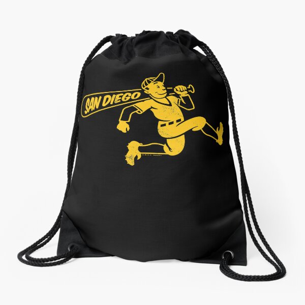 San Diego Padres Backpack, San Diego Padres City Connect Colors, Padres  Drawstring Backpack, Padres Game Day Backpack - Black