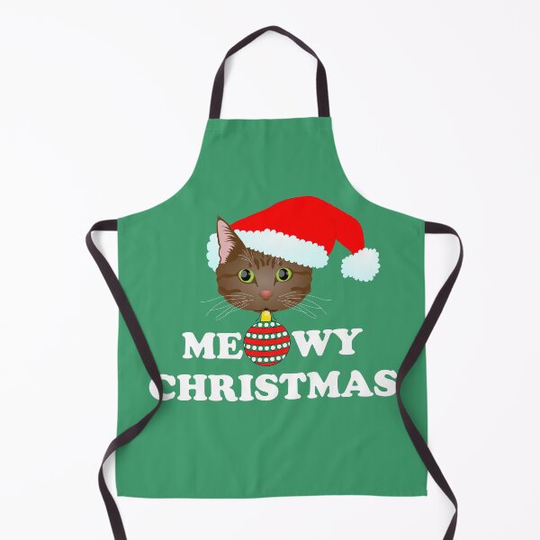Item preview, Meowy Christmas 2: Brown Tabby (White) designed and sold by Zia Frazier.