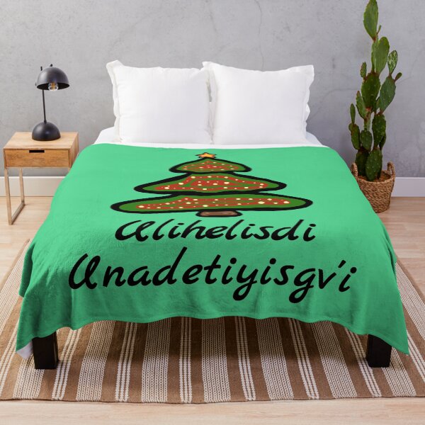 Item preview, Ulihelisdi Unadetiyisgv'i - Merry Christmas Cherokee Nation Holiday designed and sold by MagicBoutique.