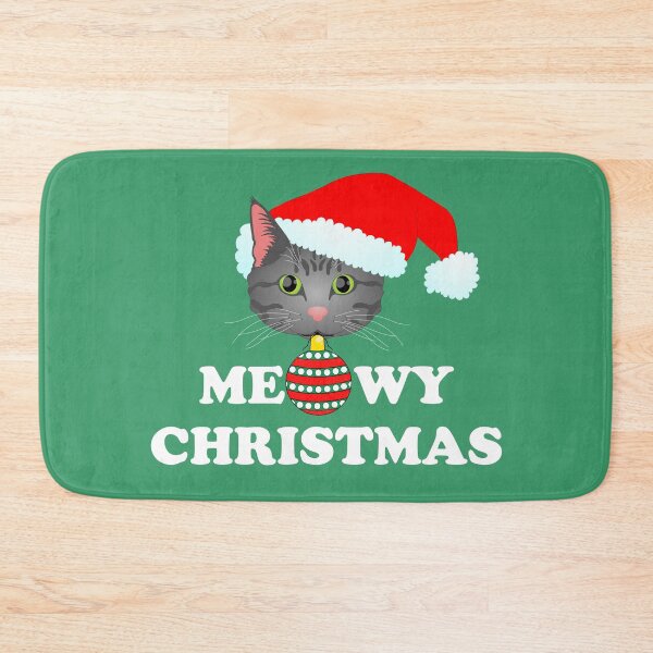 Item preview, Meowy Christmas 2: Grey Tabby (White) designed and sold by Zia Frazier.