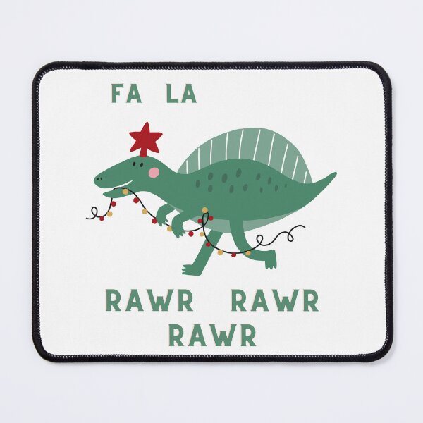 Item preview, Funny Christmas Dinosaur Fa La Rawr Rawr Rawr designed and sold by MollyJaneArt.