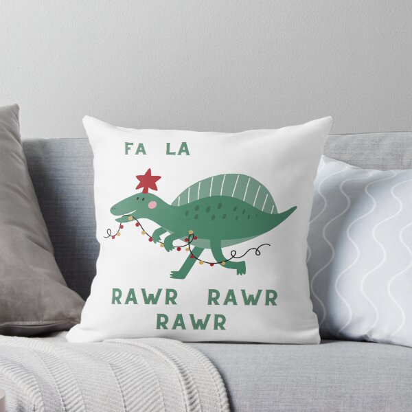 Item preview, Funny Christmas Dinosaur Fa La Rawr Rawr Rawr  designed and sold by MollyJaneArt.