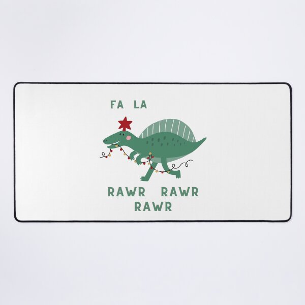 Item preview, Funny Christmas Dinosaur Fa La Rawr Rawr Rawr designed and sold by MollyJaneArt.