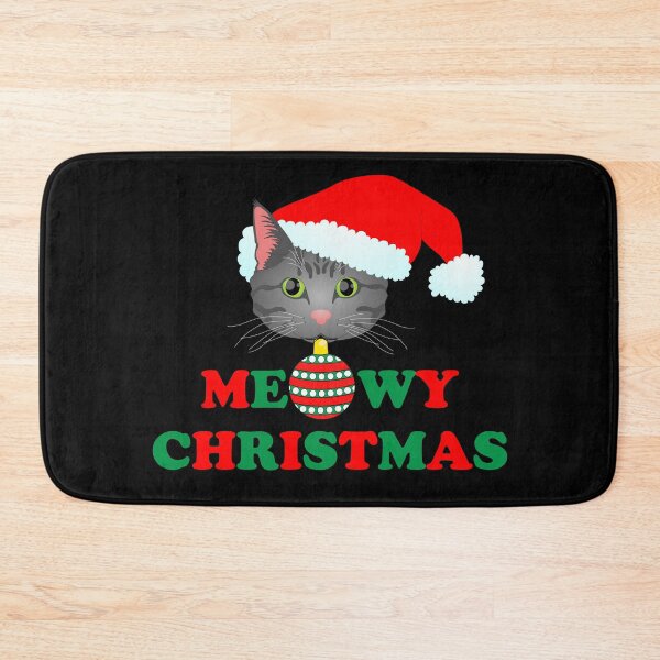 Item preview, Meowy Christmas 2: Grey Tabby (Red and Green) designed and sold by Zia Frazier.