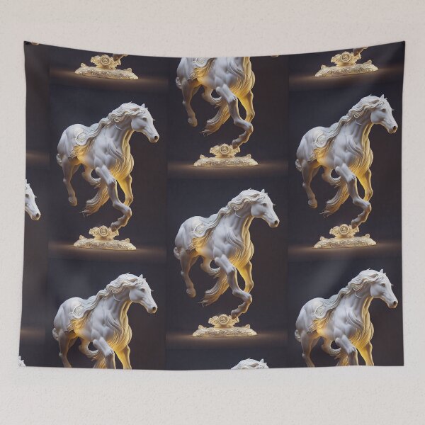 Item preview, White running horse sculpture designed and sold by breaker160.