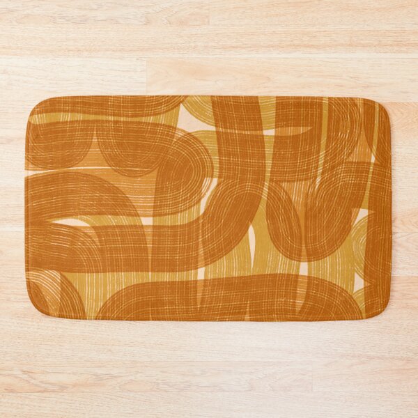 Item preview, Mid Century Yellow and Orange abstract art designed and sold by Ilze Lucero.