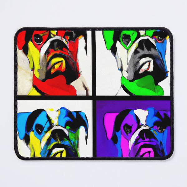 Item preview, 4 Boxer Dog Pop Art designed and sold by DiatomDesigns.