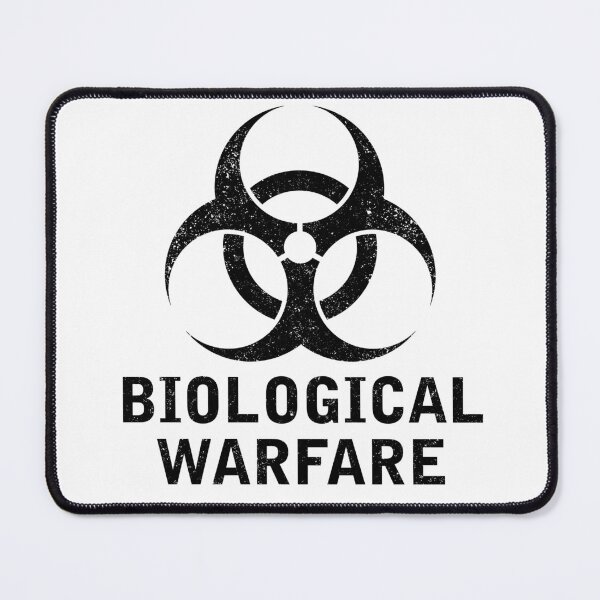 Item preview, BIOLOGICAL WARFARE word with Biohazard symbol designed and sold by Dreamakerstudio.
