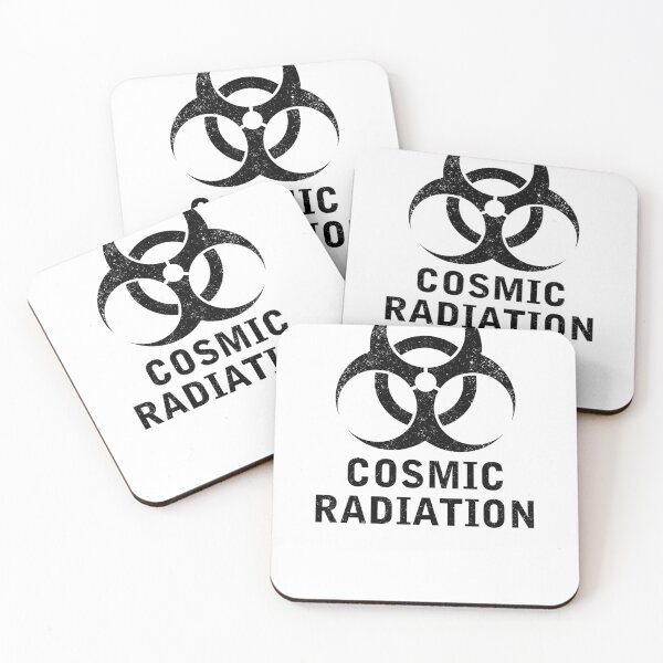 Item preview, COSMIC RADIATION WARFARE word with Biohazard symbol designed and sold by Dreamakerstudio.