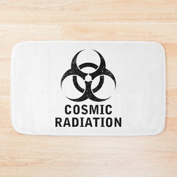 Item preview, COSMIC RADIATION WARFARE word with Biohazard symbol designed and sold by Dreamakerstudio.