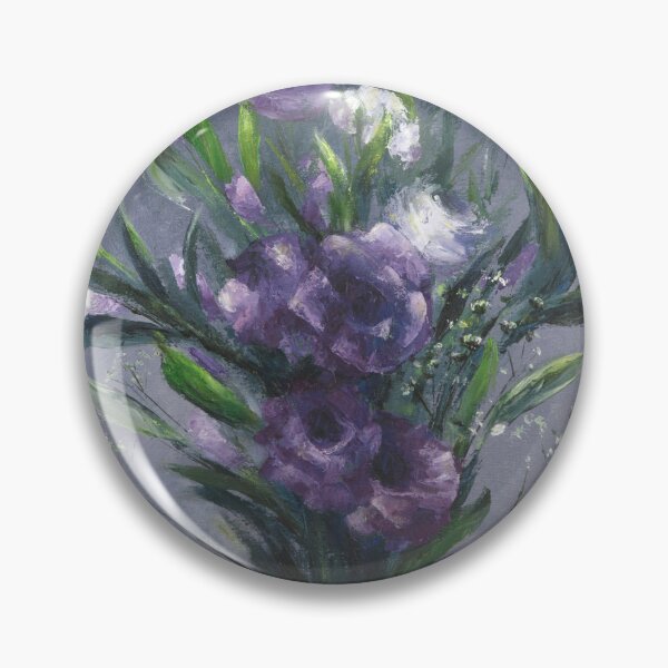 Item preview, Bouquet with purple lisianthuses designed and sold by GoldsteinART.
