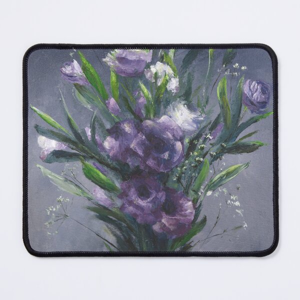 Item preview, Bouquet with purple lisianthuses designed and sold by GoldsteinART.