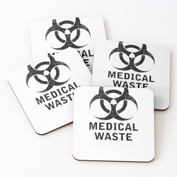 Item preview, MEDICAL WASTE word with Biohazard symbol designed and sold by Dreamakerstudio.