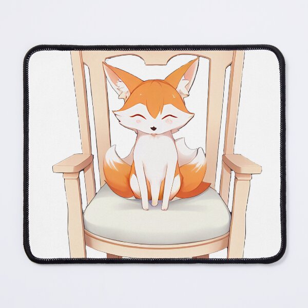 Item preview, Cute Fox Sitting on a Chair designed and sold by BAYFAIRE.