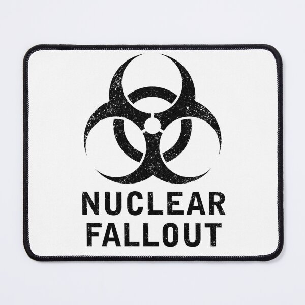 Item preview, NUCLEAR FALLOUT word with Biohazard symbol designed and sold by Dreamakerstudio.