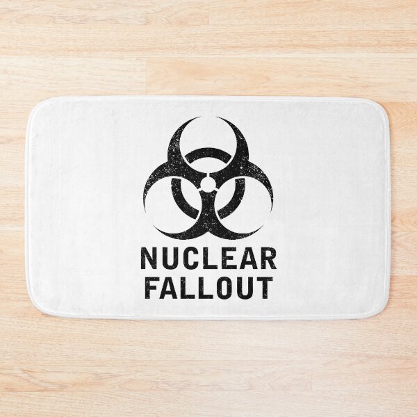 Item preview, NUCLEAR FALLOUT word with Biohazard symbol designed and sold by Dreamakerstudio.