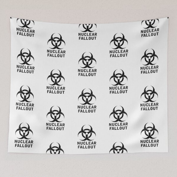 Item preview, NUCLEAR FALLOUT word with Biohazard symbol designed and sold by Dreamakerstudio.
