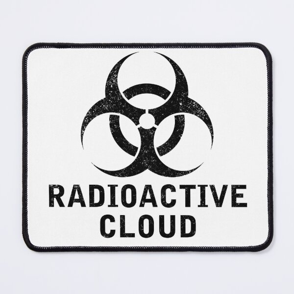 Item preview, RADIOACTIVE CLOUD word with Biohazard symbol designed and sold by Dreamakerstudio.