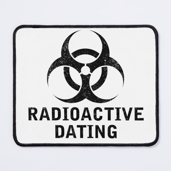 Item preview, RADIOACTIVE DATING word with Biohazard symbol designed and sold by Dreamakerstudio.