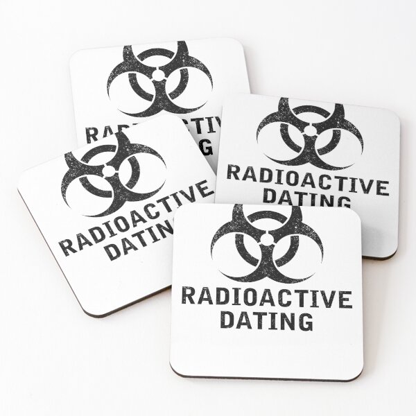 Item preview, RADIOACTIVE DATING word with Biohazard symbol designed and sold by Dreamakerstudio.