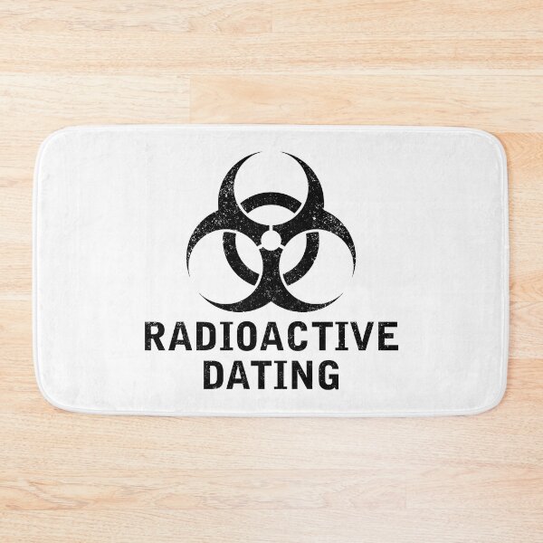 Item preview, RADIOACTIVE DATING word with Biohazard symbol designed and sold by Dreamakerstudio.