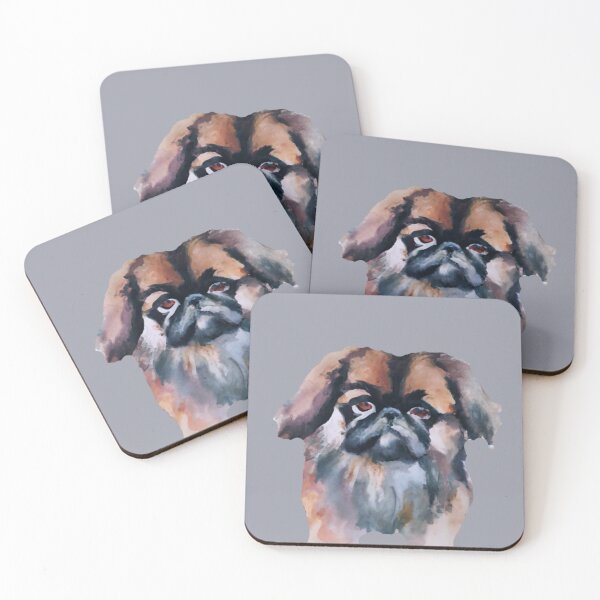 Item preview, Watercolor Pekinese dog, Cute Pekinese dogs, Pekinese puppy art, Pekinese lover designed and sold by Artsareus.