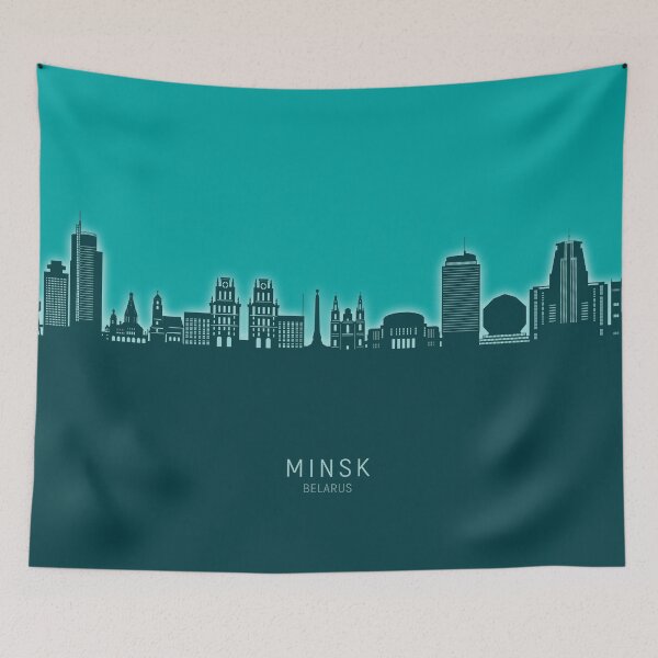 Item preview, Minsk Belarus Skyline designed and sold by ArtPrints.