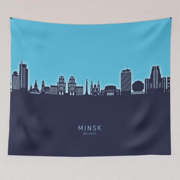 Item preview, Minsk Belarus Skyline designed and sold by ArtPrints.