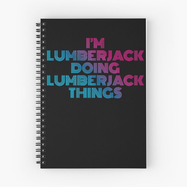 Item preview, I'm Lumberjack Doing Lumberjack Things Retro Neon designed and sold by SVPOD.