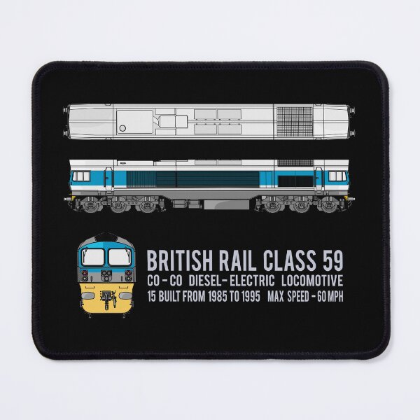 Item preview, British Rail Class 59 Locomotive Diagrams Gift designed and sold by Maljonic.