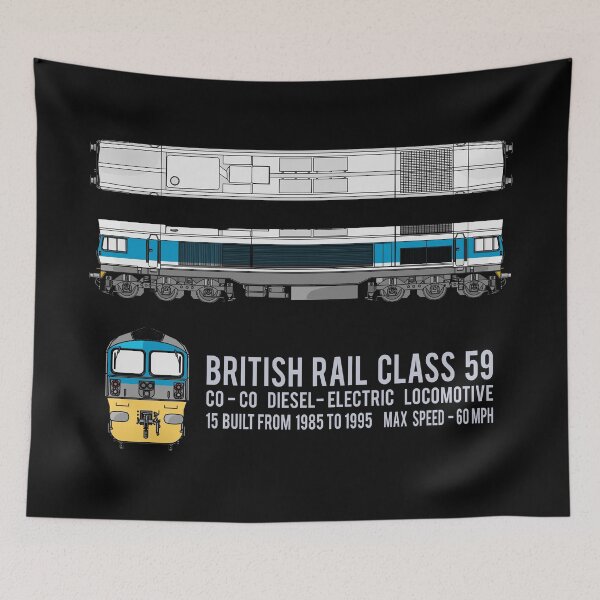 Item preview, British Rail Class 59 Locomotive Diagrams Gift designed and sold by Maljonic.