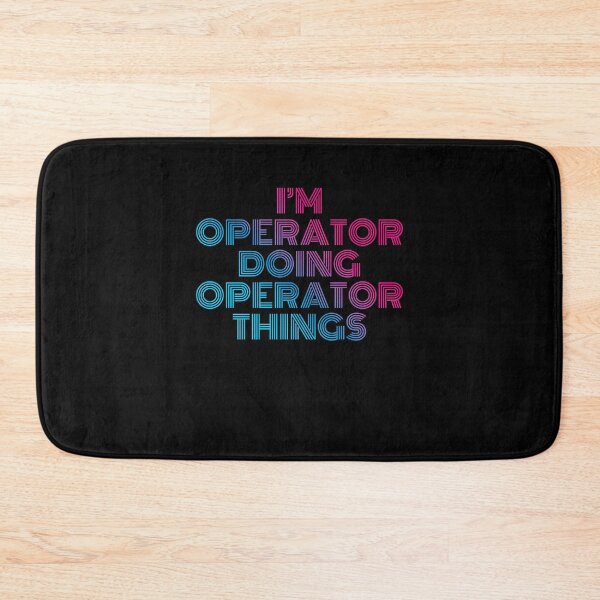 Item preview, I'm Operator Doing Operator Things Retro Neon designed and sold by SVPOD.