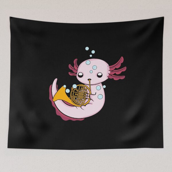 Item preview, French Horn Gift Kids Axolotl Big Band French Horn designed and sold by DSWShirts.