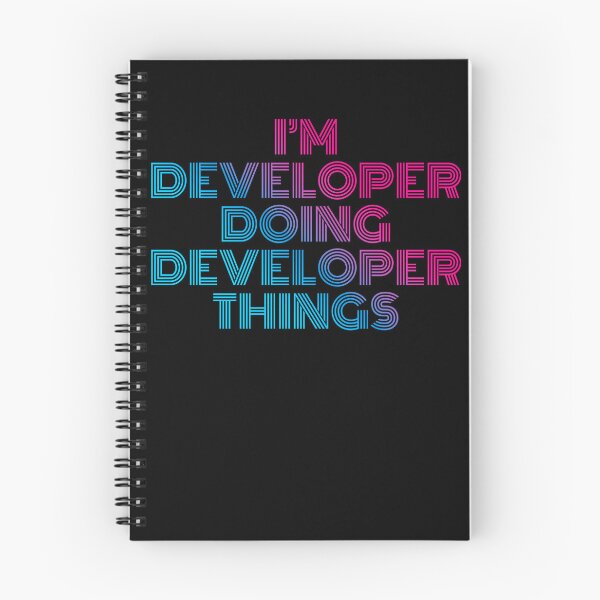 Item preview, I'm Developer Doing Developer Things Retro Neon designed and sold by SVPOD.