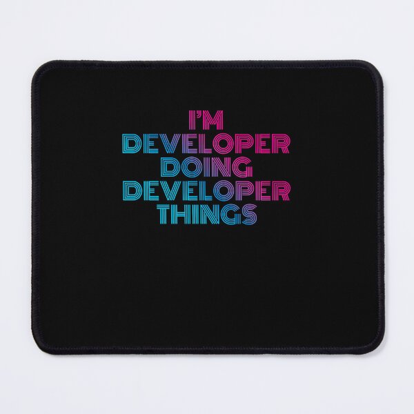 Item preview, I'm Developer Doing Developer Things Retro Neon designed and sold by SVPOD.