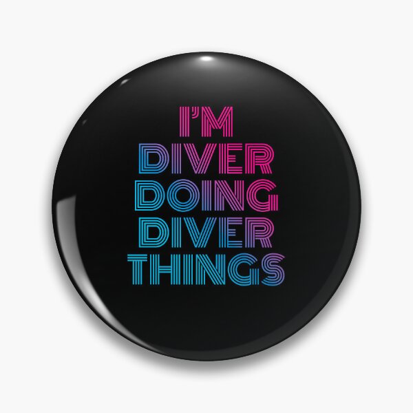 Item preview, I'm Diver Doing Diver Things Retro Neon designed and sold by SVPOD.