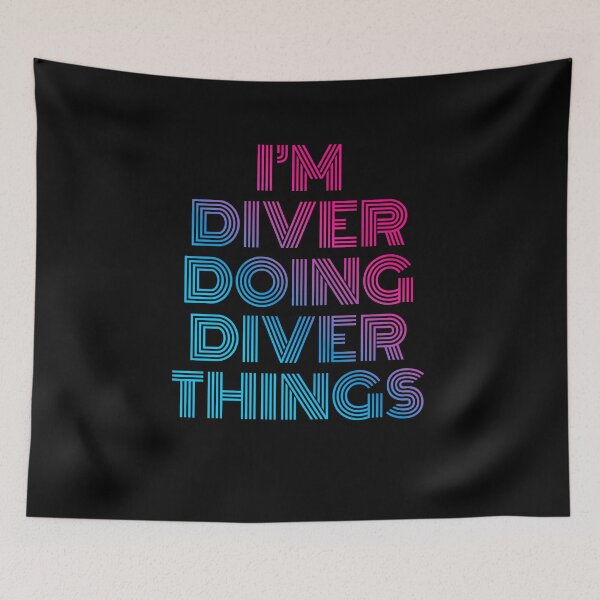 Item preview, I'm Diver Doing Diver Things Retro Neon designed and sold by SVPOD.