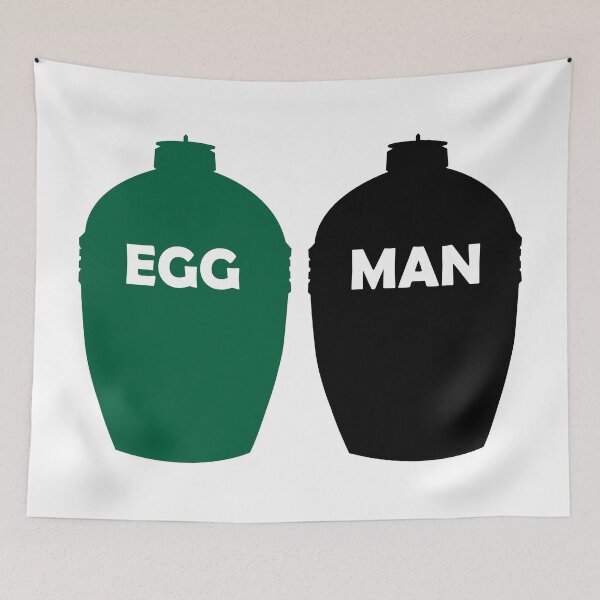 Item preview, Big Green Egg colors with Egg Man designed and sold by Mackabee.
