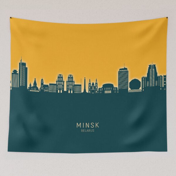 Item preview, Minsk Belarus Skyline designed and sold by ArtPrints.