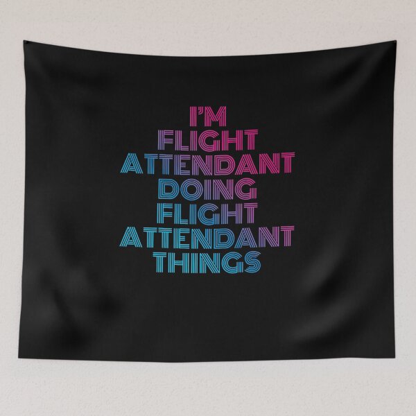 Item preview, I'm Flight attendant Doing Flight attendant Things Retro Neon designed and sold by SVPOD.