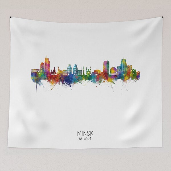 Item preview, Minsk Belarus Skyline designed and sold by ArtPrints.