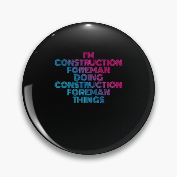 Item preview, I'm Construction Foreman Doing Construction Foreman Things Retro Neon designed and sold by SVPOD.
