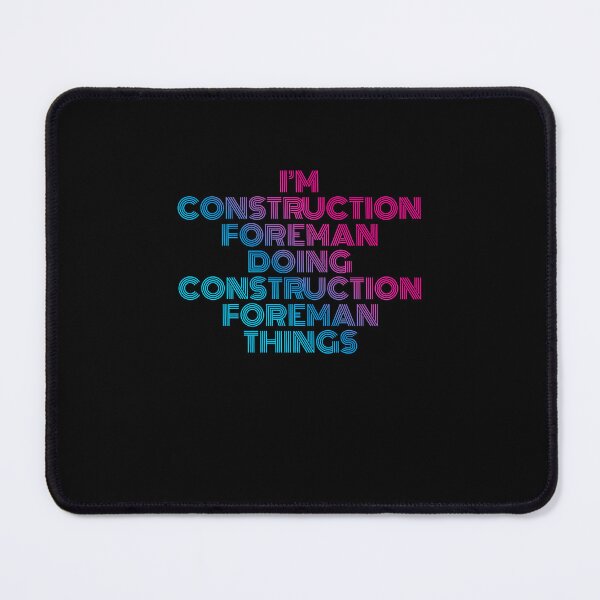 Item preview, I'm Construction Foreman Doing Construction Foreman Things Retro Neon designed and sold by SVPOD.